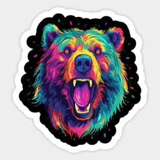 Grizzly Bear Smiling Sticker